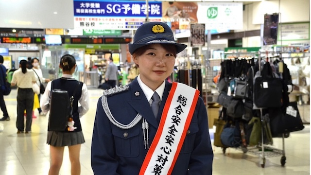 栃谷 美羽選手 熊谷警察署総合安全安心対策広報官に